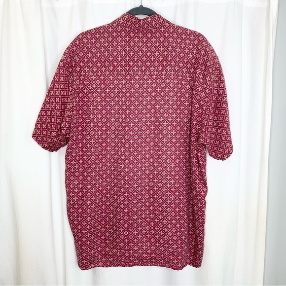 AKA Eddie Bauer Mens Short Sleeve Linen Camp Shirt Size Medium - Picture 2 of 4